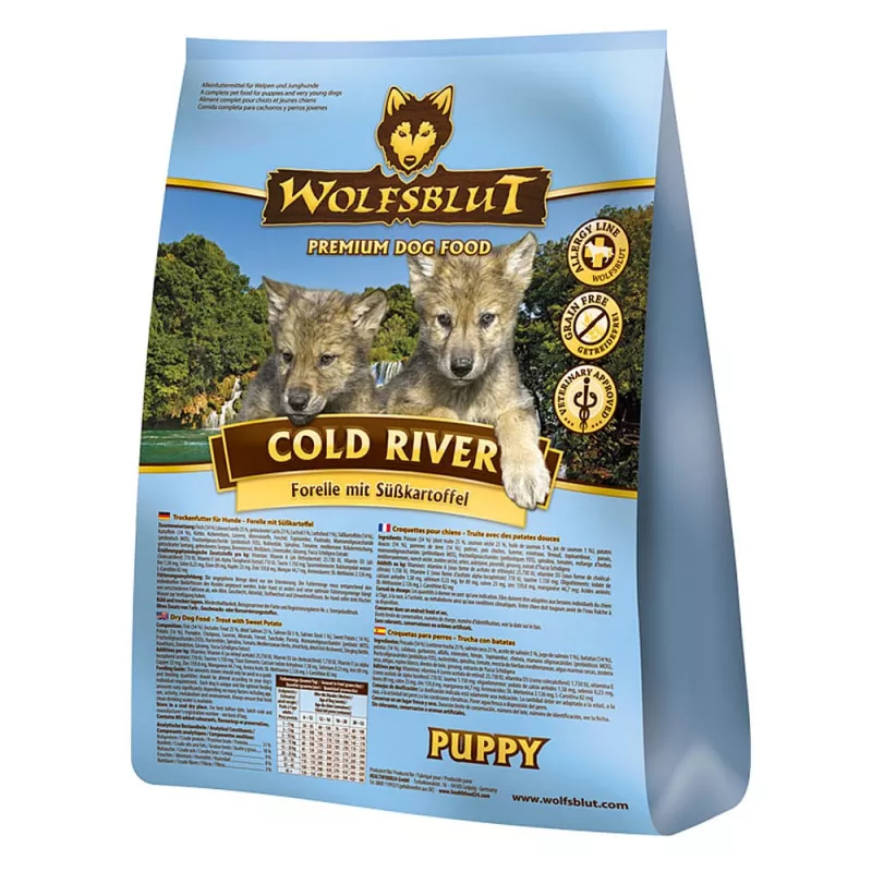 Cold River Puppy - Forelle mit Süßkartoffel 2 kg